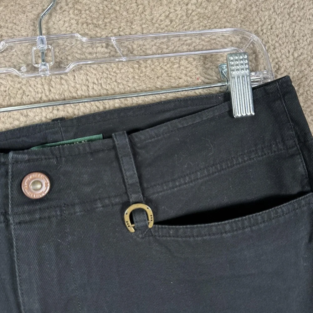 Lauren Ralph Lauren Pants Womens 8P Black Twill Chino Slim Ankle Stretch Pockets